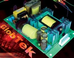 Fontes de Alimentação Alternadas de Estrutura Aberta 3x5 Saída Única c/Série Módulo PFC de 65 watts da GlobTek