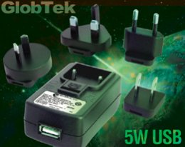 Fonte de Alimentação USB atende os padrões EISA com Lâminas Permutáveis de 5W